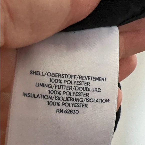 Lands' End Classic Black Quilted Vest - Picture 7 of 9